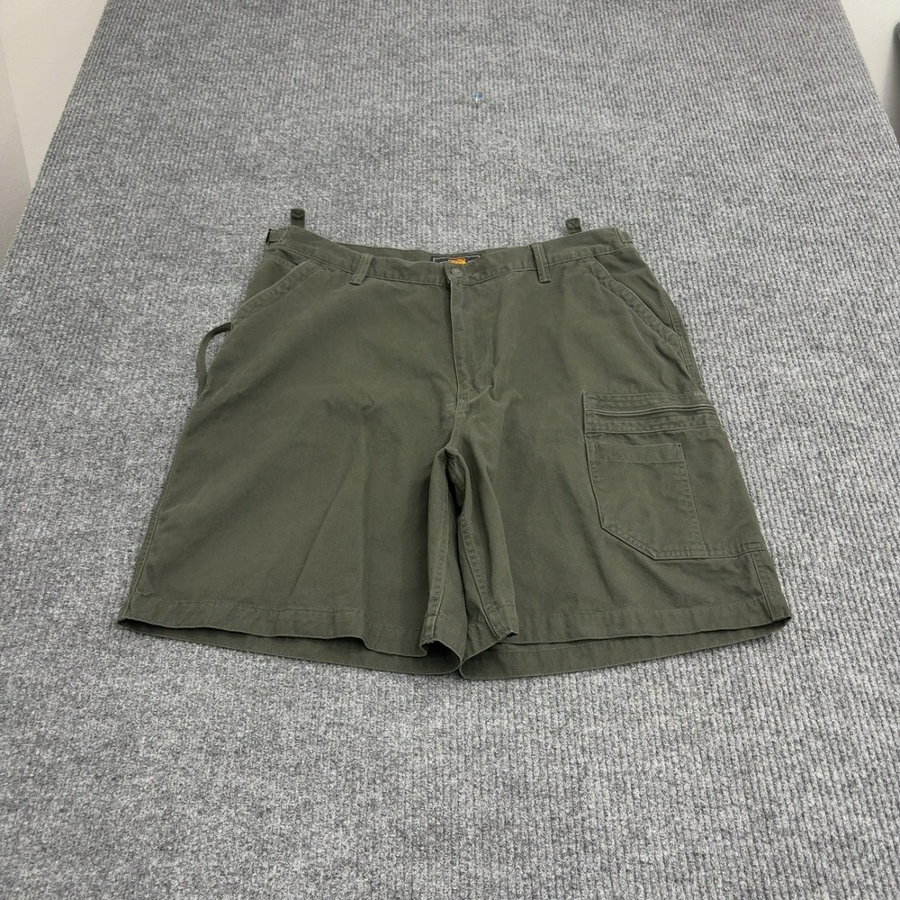 Route 66 Shorts Mens 40 Green Cotton Cargo Utility Multi pocket Casual Outdoor